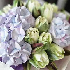 Букет зефира «Сиреневая гортензия» / 28-30см Букет зефира «Сиреневая гортензия» / 28-30см