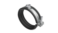 Хомут быстрой фиксации с изоляцией с гайкой М8 для труб d 1 1/4"