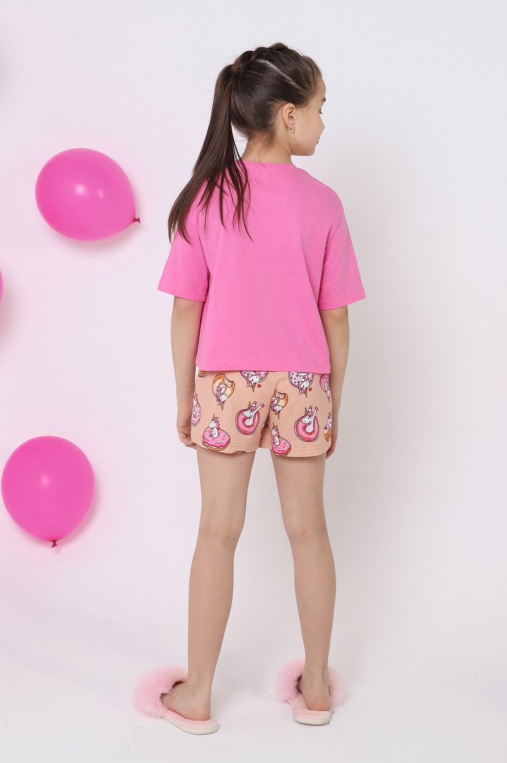 Пижама для девочки Единопончик-3 Виотекс РОЗОВО-ПЕРСИКОВЫЙ