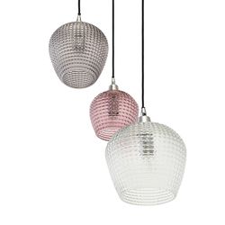 Светильник подвесной каскадный Aurora, Ø50 см, сливовый/серый/прозрачный