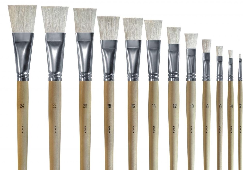 Кисть №4, коза, плоская "КОНФЕТТИ" (Альбатрос) Кисть №4, коза, плоская "КОНФЕТТИ" (Альбатрос)