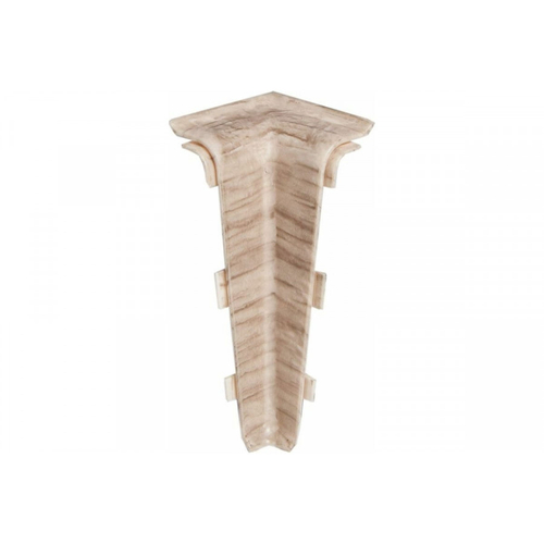 Угол внутренний для плинтуса ПВХ Aberhof 70мм, 7012 Дуб Бургос (2 шт)