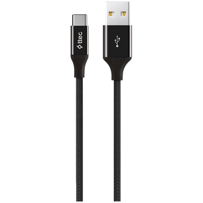 ttec AlumiCable Type C Charge/Data Cable, 2.0 , Black
