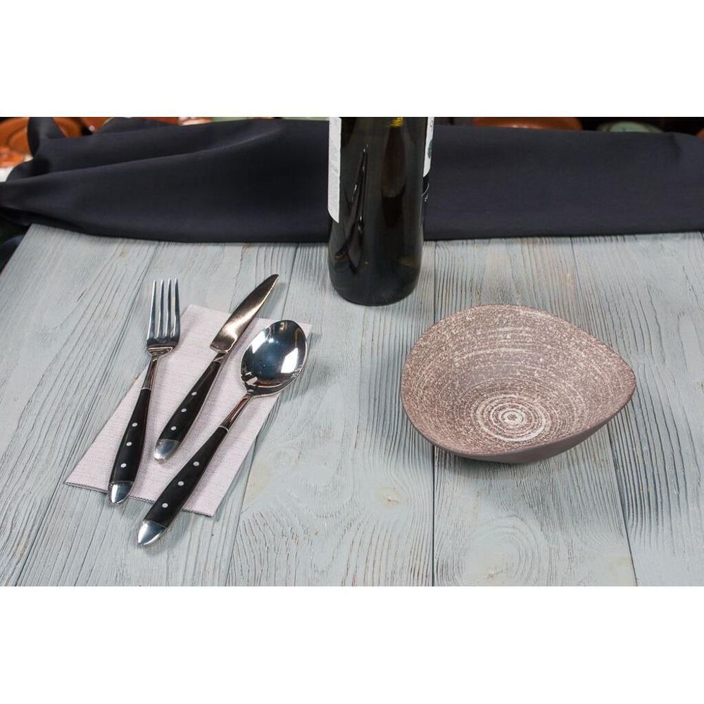 Салатник 300 мл 16*14 см h5,2 см Brown Untouched Taiga P.L. Proff Cuisine [6]