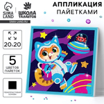 Аппликация пайетками "Удивительный космос" 7501092 (Школа талантов)