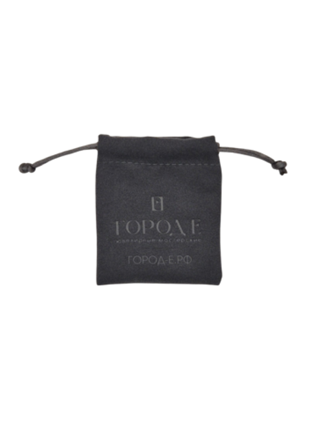 Серьги из серебра со вставками из выращенной голубой шпинели и бесцветных фианитов