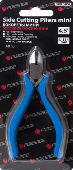 Бокорезы мини Cr-V 4.5''(110мм), в блистере Forsage F-50814P8