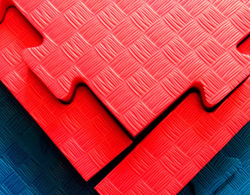 Будо-мат (татами) (1 плита 100x100x4 см, 1кв.м./уп) "5 полос"