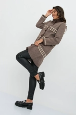 Кардиган В 1617/темно-кофейный