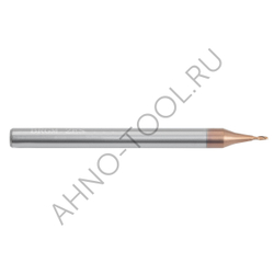 Фреза твердосплавная   0.7мм (L=50, l=1.8, хв=4) Z2 35° микро BRGM-2ES-D0.7 AHNO