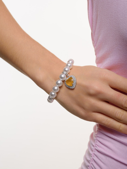 Браслет "Soul Yellow Matte" Silver