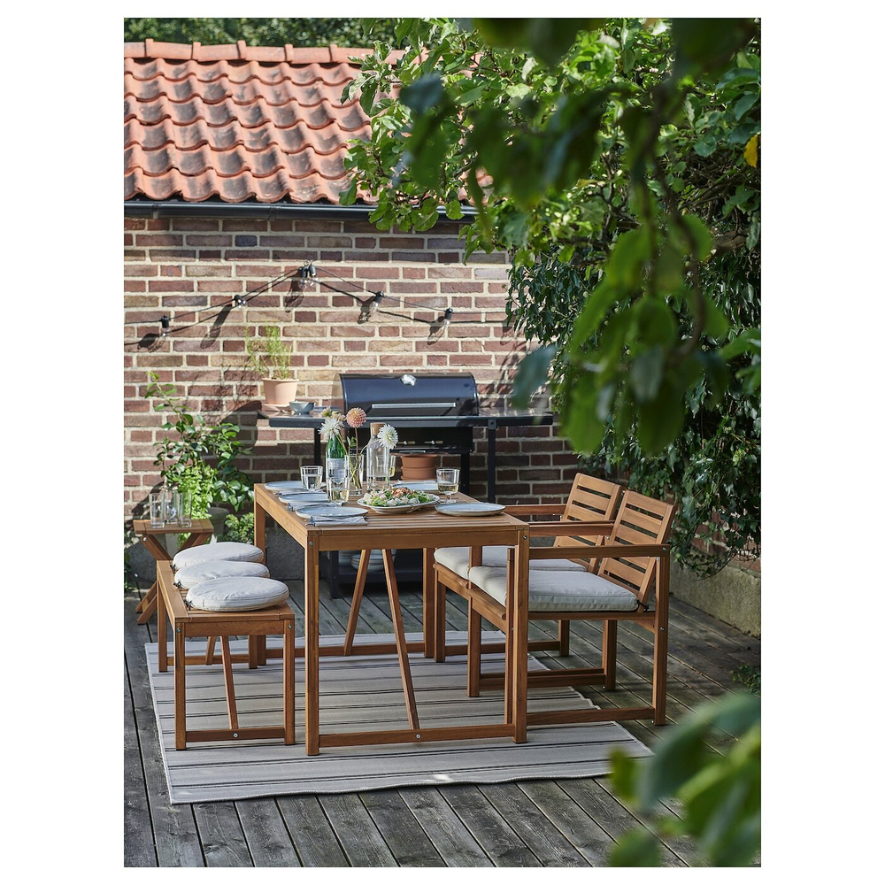 IKEA FRÖSÖN/DUVHOLMEN  (ИКЕА ФРÖСÖН/ДУВХОЛМЕН)  -  Подушка для кресла, садовая, бежевая, 50x50 см