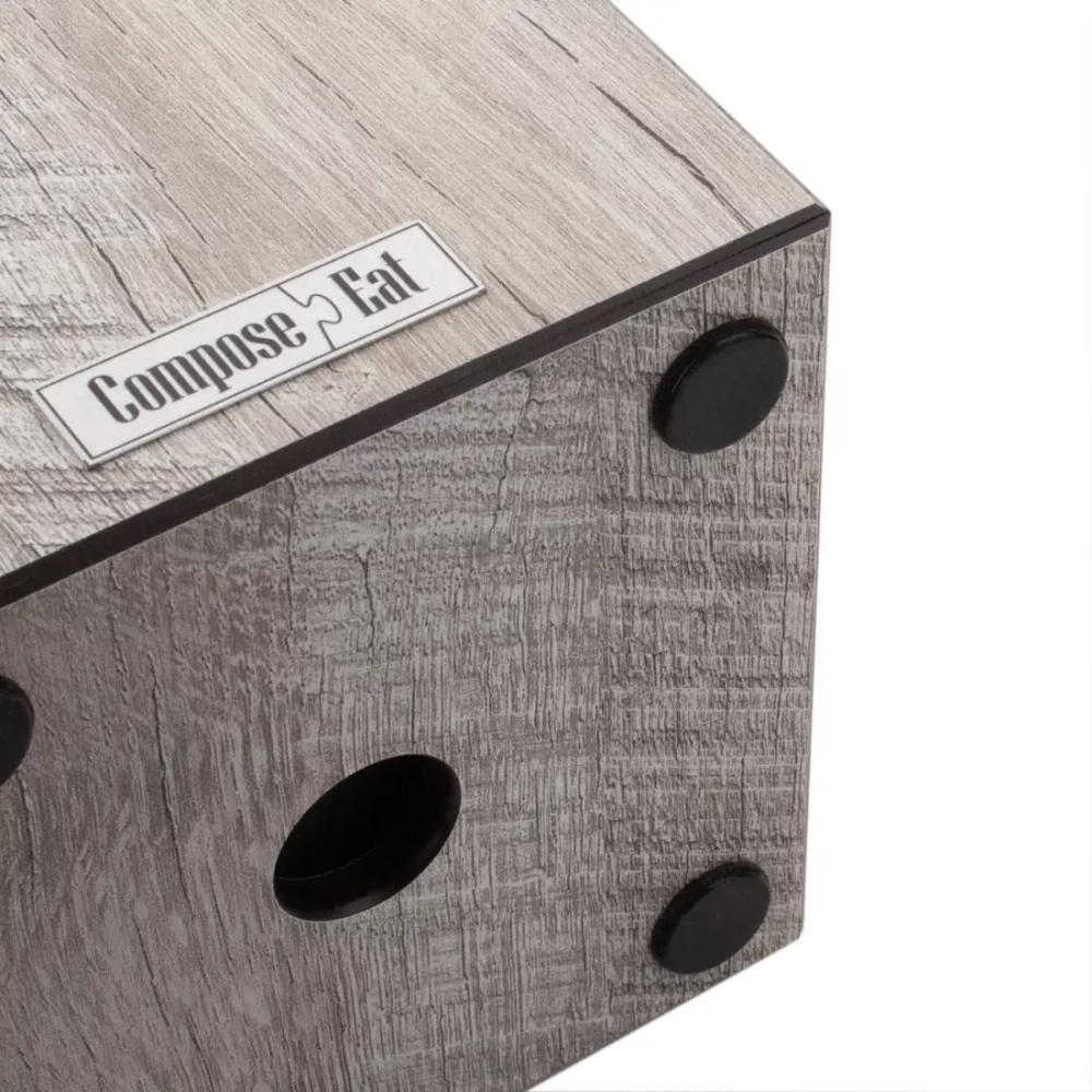 Подставка для кухонных ножей универсальная 11x11x24см ComposeEat дуб светлый