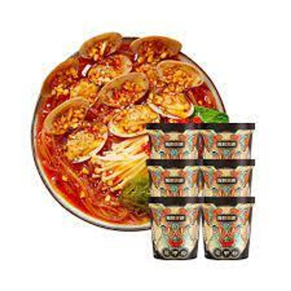 Лапша рисовая со вкусом молюска Wodetianna 142г