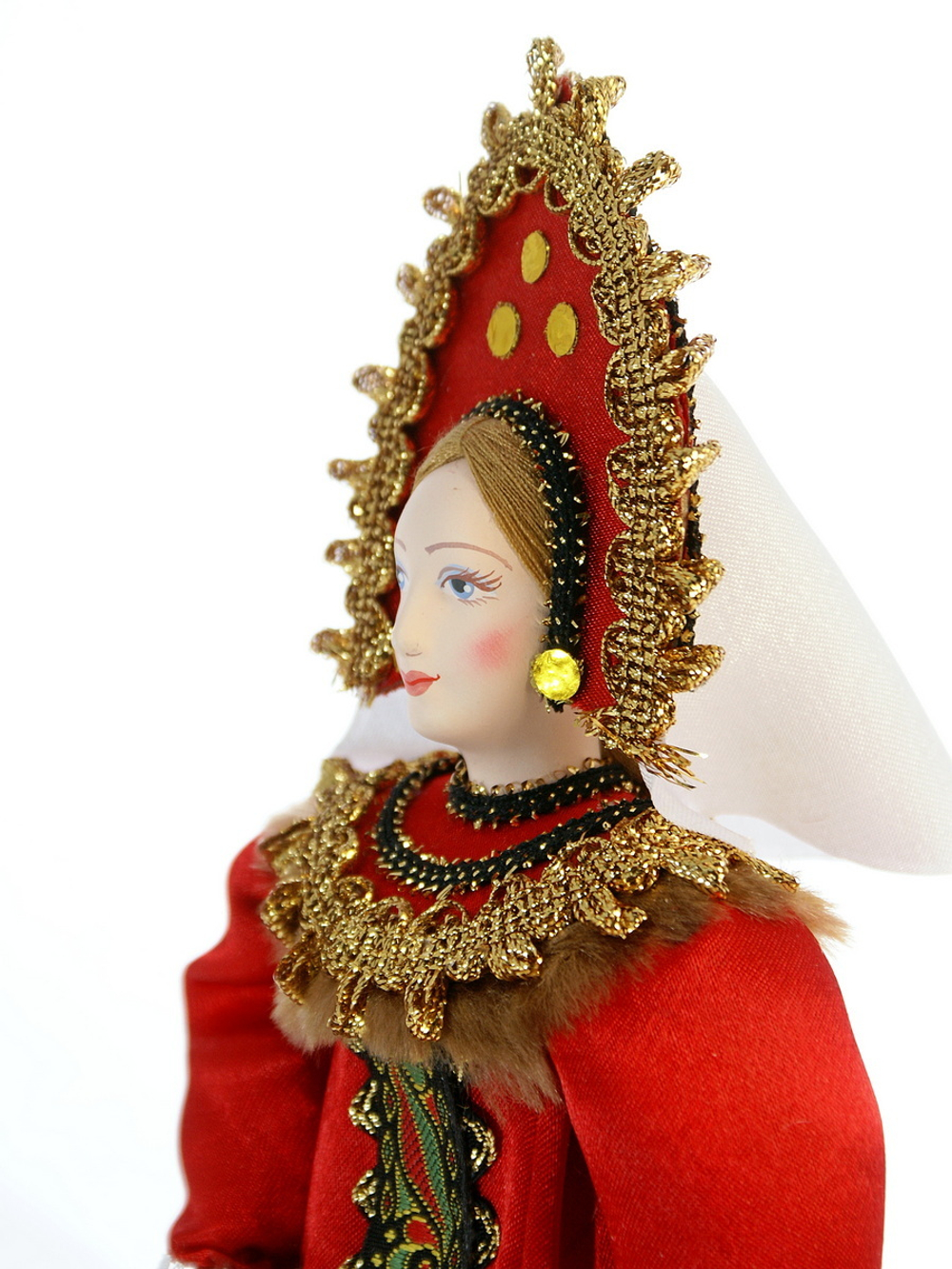 Кукла коллекционная в русском праздничном костюме