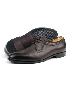Туфли для мужчин на свадьбу коричнево цвета V573кор