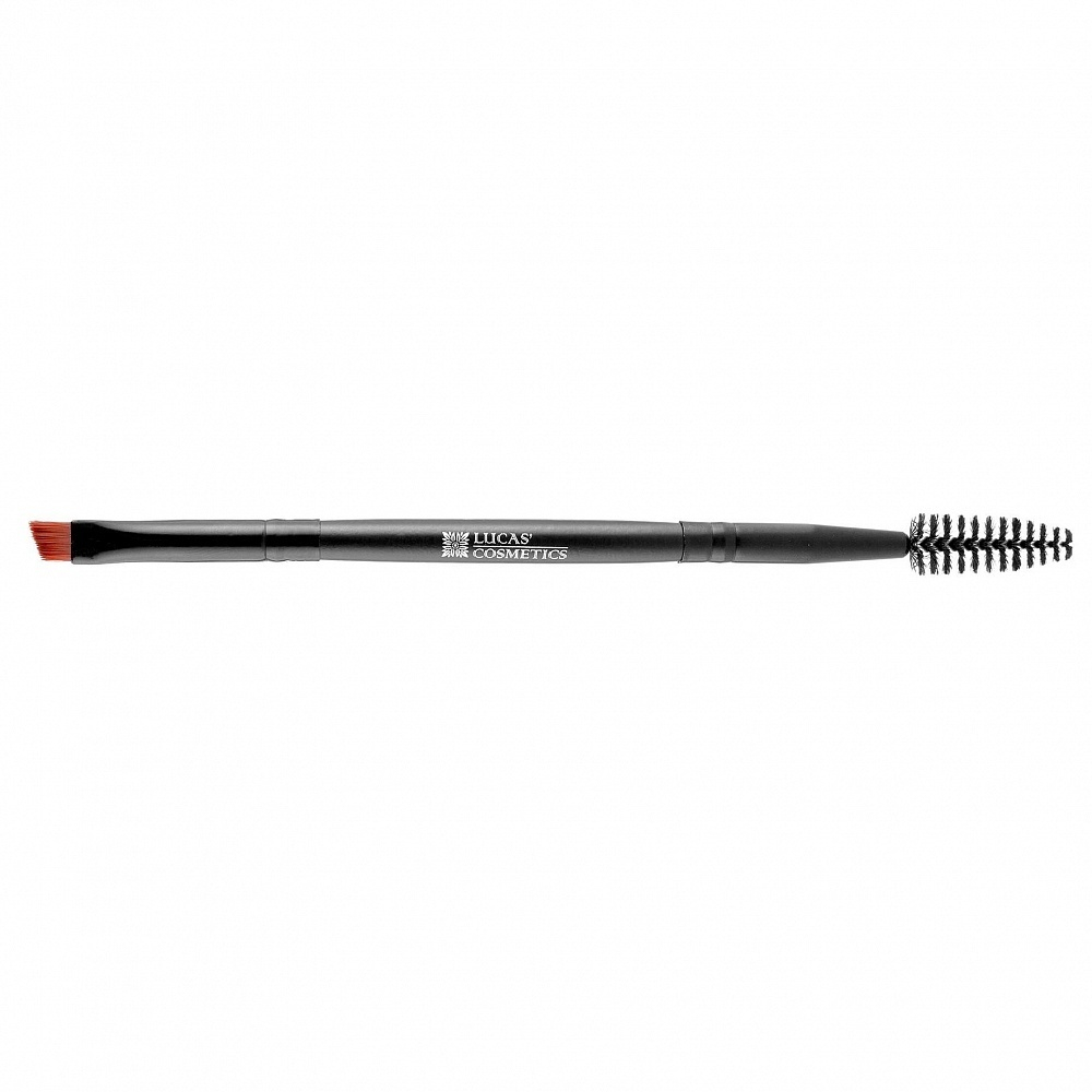 Кисть для бровей скошенная (двойная), Lucas Cosmetics
