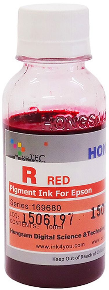 Чернила DCTec — HONGSAM пигментные для Epson серия: 169680 - Red (Красный) 100 мл.