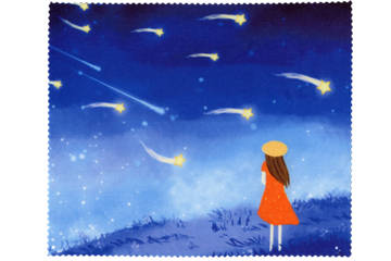 Салфетка микрофибра 15х18 (ЗВЕЗДОПАД)  в  упаковке.