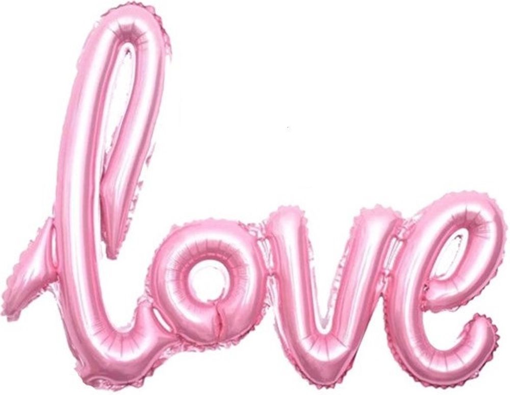 Фигура Надпись &quot;Love&quot;, Розовый 41&quot; Fl