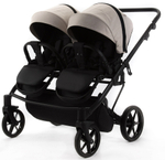 Детская коляска для двойни Adamex Leo Duo 2 в 1 TK20 (СВЕТЛО-БЕЖЕВЫЙ)