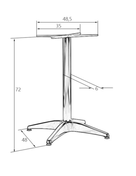 Подстолье обеденное DOBRIN DARREN