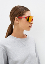 Спортивные очки с диоптриями HILX Savage (L) / Shiny Red Blue / Red Lens