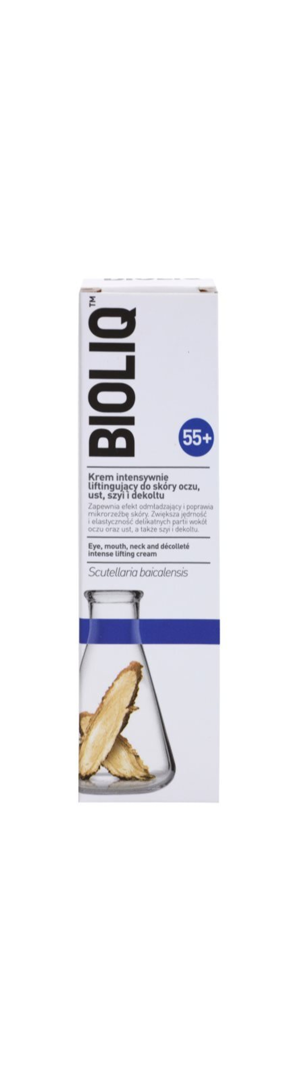 Bioliq 55+ - интенсивный лифтинг-крем для нежной части кожи вокруг глаз и губ, а также шеи и зоны декольте /   30  ml  / GTIN 5906071023458