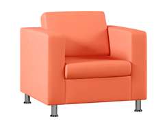 Мягкое кресло с подлокотниками Roin RN.01 экокожа Oregon 23