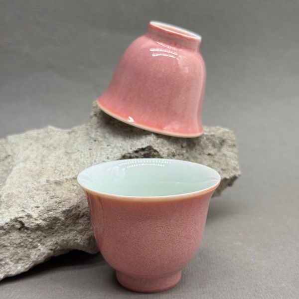 Чашка розовая, фарфор, 50мл