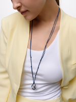 Колье "Cord Pearl" Blue с жемчугом