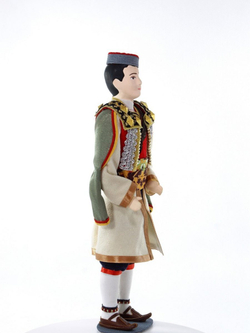 Кукла коллекционная в мужском костюме. Черногория. Южные славяне