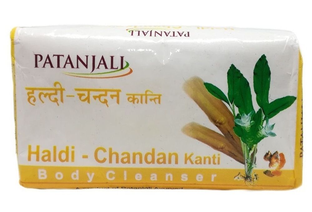 Мыло травяное натуральное Patanjali Haldi Chandan Kanti, 75 г