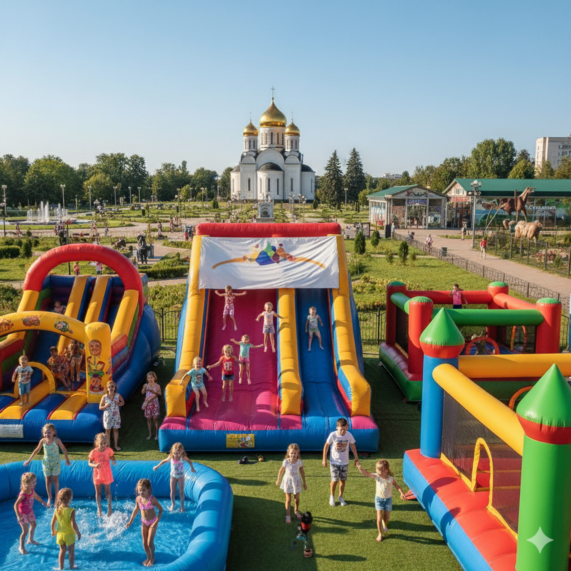 Батут купить в Белгороде – Надувные аттракционы БатутМастер