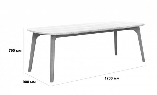 Стол деревянный обеденный Mali 170