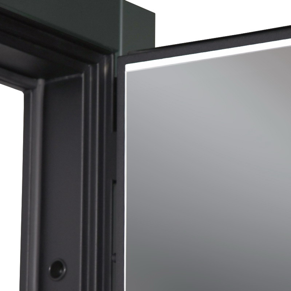 Стальная дверь "Санторини" с зеркалом (адаптивная замковая часть). Заказная модель.