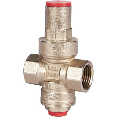 ROMMER Редуктор давления PN16 1/2" (с выходом под манометр 1/4")