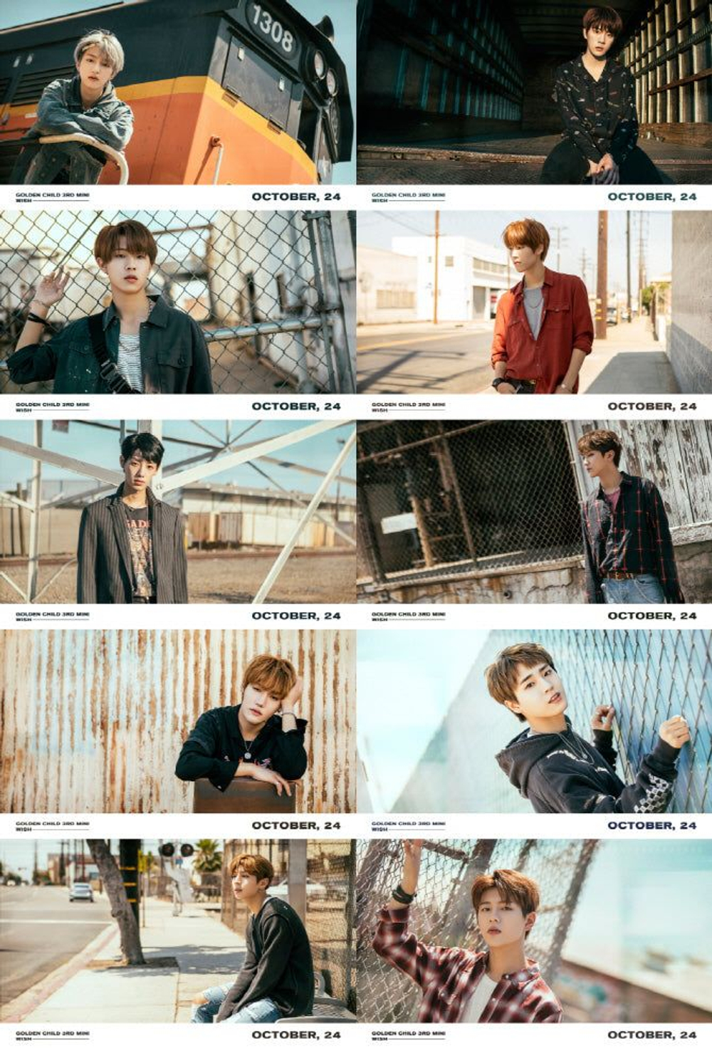 Альбом Golden Child - Wish 3rd Mini Album 2 Version SET