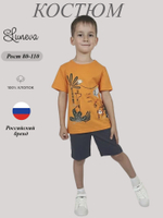01-134-3 Комплект фуфайка+шорты для мальчика Luneva