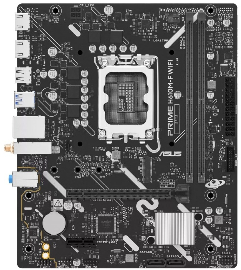Материнская плата ASUS Prime H610M-F WiFi 90MB1NS0-M0EAY0