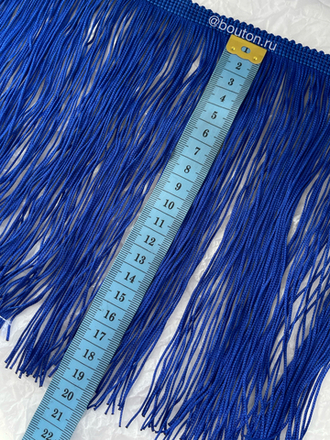 Бахрома синяя 18 см.