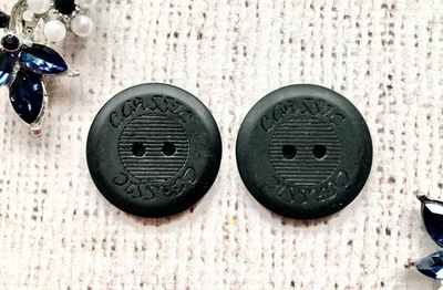 Пуговица костюмная, d 2,5 см, чёрный