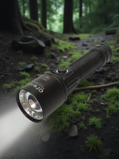 Фонарь ручной, яркий Type-c+Charging bank Огонь MJ619