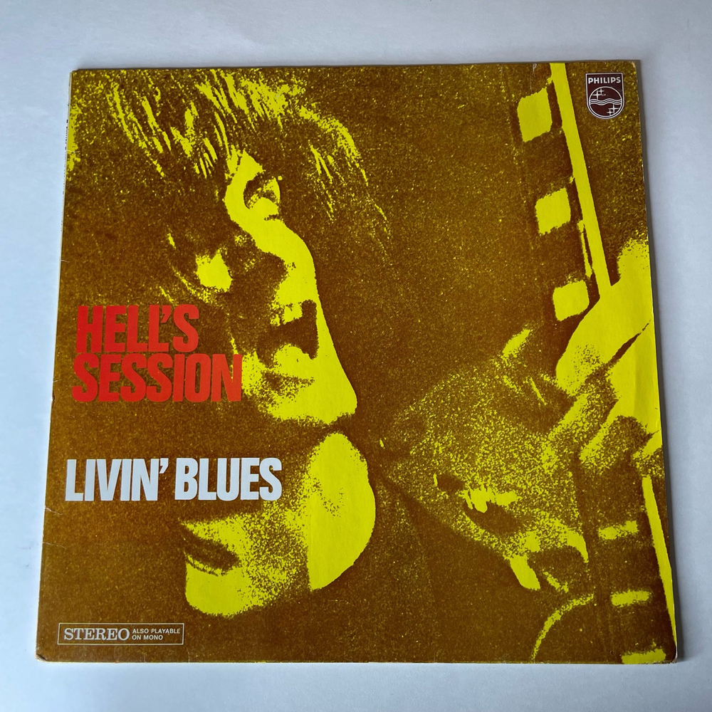 Винтажная виниловая пластинка LP Livin Blues Hell's Session (Нидерланды 1977)