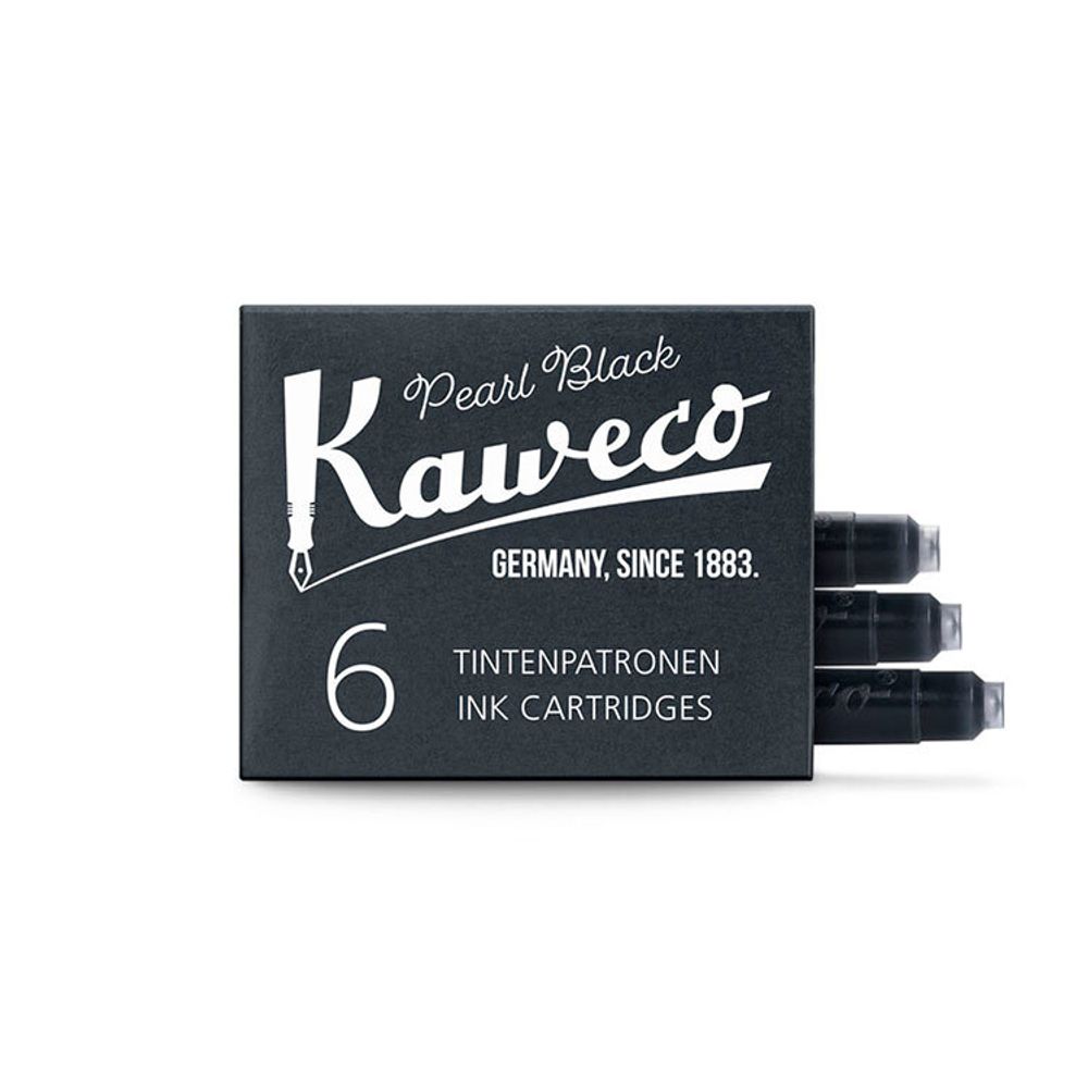 Набор картриджей Kaweco 6шт жемчужно-черный (10000257)