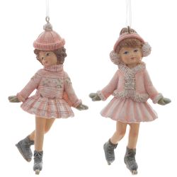 GAEM Изделие декоративное подвесное "Девочка на коньках", L7 W5 H13 см, 2в.