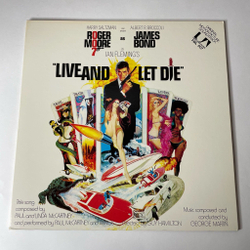 Винтажная виниловая пластинка LP Джеймс Бонд James Bond 007 Live And Let Die Живи и Дай Умереть (Motion Picture Soundtrack) (Japan 1973) (No Obi)