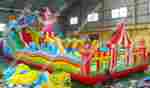 Коммерческий надувной батут "Парк развлечений" 18*8*8 м