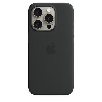 Apple Silicone Case with MagSafe iPhone 15 Pro Black (Чёрный)