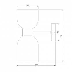 Бра Eurosvet Tandem 60118/2 никель